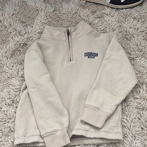 OshKosh B'gosh boys Beige Zip-Up Sweater